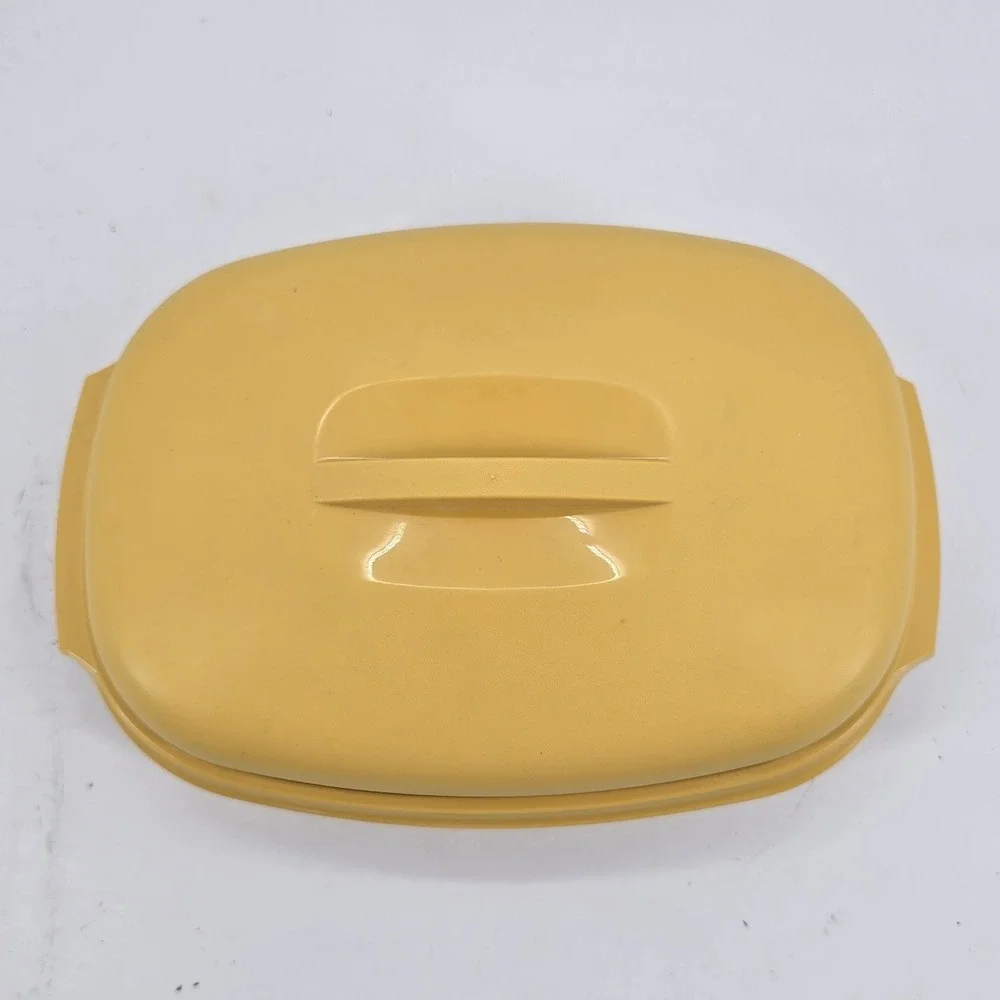 Tupperware Multi-Server Steamer Large 1273 Harvest Gold Vintage 3pc Set
